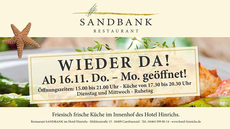 Nordsee Hotel Carolinensiel | Hotel Hinrichs ***S